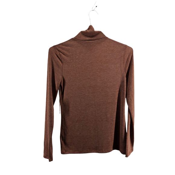 NWT A New Day Blush Brown Long Sleeve Mock Neck Top Women's Size Small - Picture 5 of 6